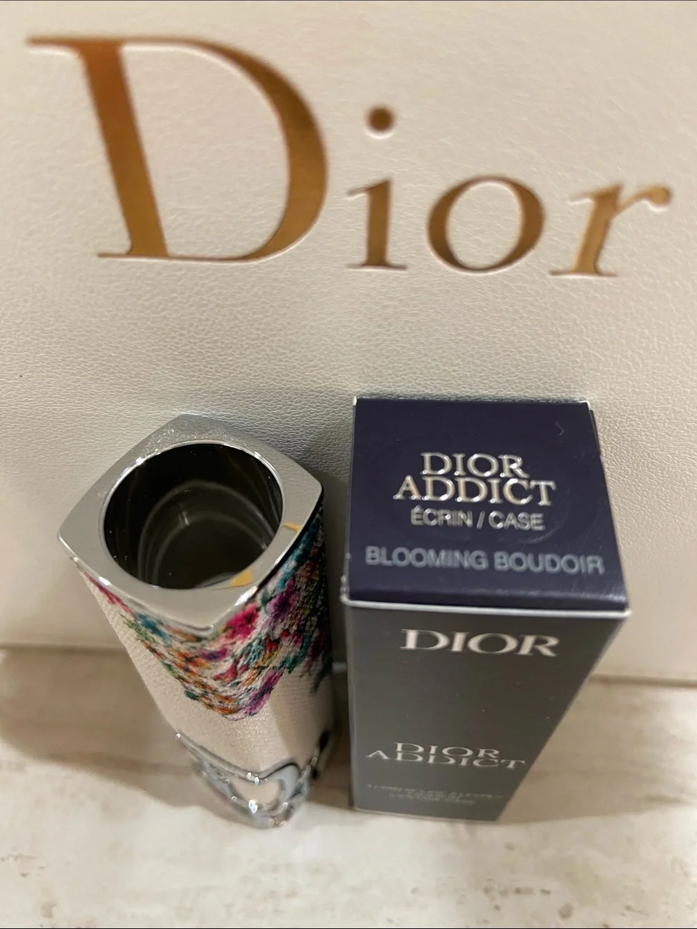 New Dior Floral Cream Lipstick Case with Multicolor Bouquet Limited Edition
